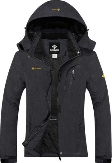 Jacheta sport femei, captusita, impermeabila, cu gluga