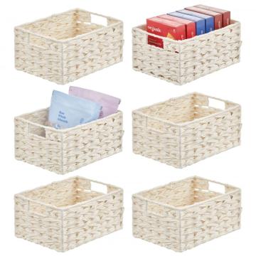 Cos tesut, de depozitare dreptunghiular, din plastic