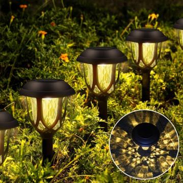 Lampi solare LED pentru gradina cu fixare in pamant, IP44