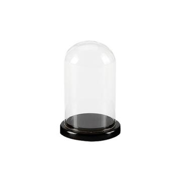 Decoratiune Cupola sticla, mare, blat negru, D12H25