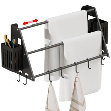 Suport telescopic pentru prosoape, accesorii baie 38-75cm