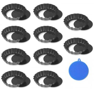Tavi metal de 10 cm pentru tarta cu baza detasabila