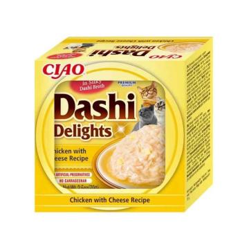 Hrana Churu pisici supa Dashi Delights de pui cu branza de la Club4Paws Srl