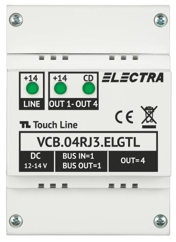Doza derivatie video 4 iesiri conectori RJ45 de la Electra Instal SRL