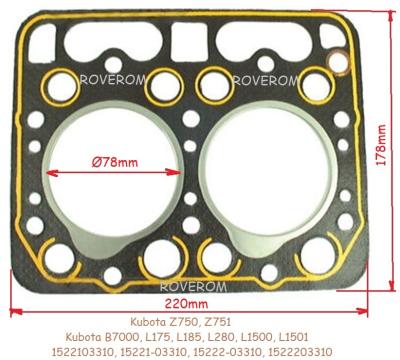 Garnitura chiuloasa Kubota Z750, Z751, Kubota B7000, L175