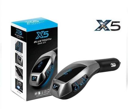 Modulator auto X5 cu Bluetooth, Handsfree, port USB si slot