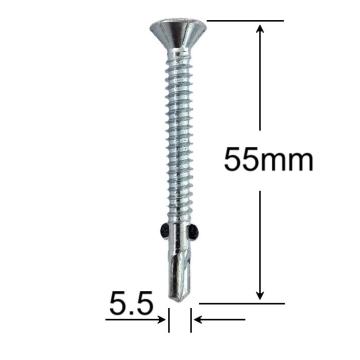 Surub autoforant cu aripi 5.5x55 mm - 250 buc/cutie de la Marisim Total Instal Srl