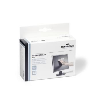 Servetele umede/uscate 10/set, Durable