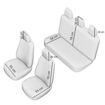 Set huse scaun premium lux negru UMB2 de la Auto Care Store Srl