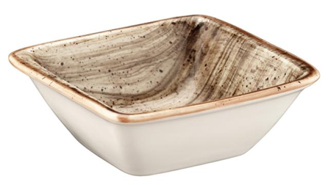 Bol patrat Bonna Terrain din portelan 8x8,5cm (ATR MOV 10KS)