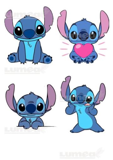 Imagine comestibila tort din Zahar, Stitch 4 - Lumea de la Lumea Basmelor International Srl