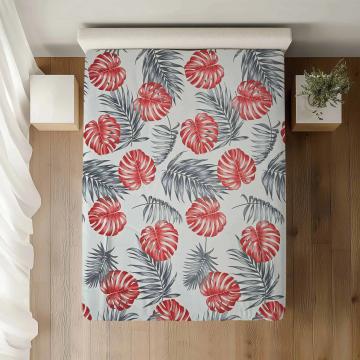 Cearceaf pat simplu dimensiuni:140x240, 100% bumbac ranforce de la Vision Craft Textile Srl