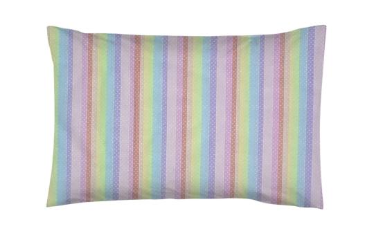 Fata de perna 50x70, 100% bumbac standard, dungi multi de la Vision Craft Textile Srl