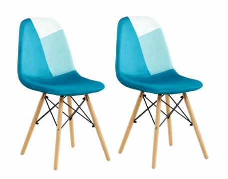 Set 2 scaune scandinav - blue