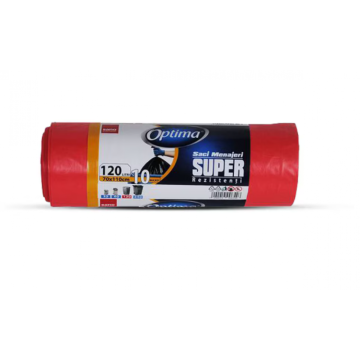 Saci gunoi Sano Optima Super 120litri, 10, 70*110 rosii