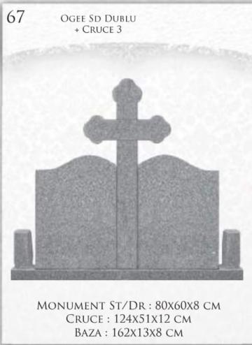 Monument Ogee SD dublu + cruce 3
