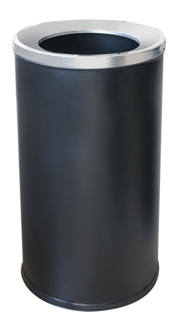 Cos gunoi metalic cu galeata 35xh73cm negru Raki Icikala de la Kalina Textile SRL