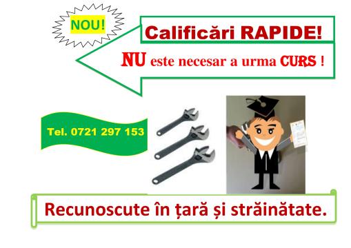 Curs rapid Ploiesti, Sinaia, Comarnic, Azuga, Busteni de la Calex Certif