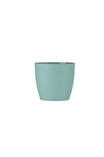 Ghiveci Aga mat plastic, 14x12,5cm, verde mat
