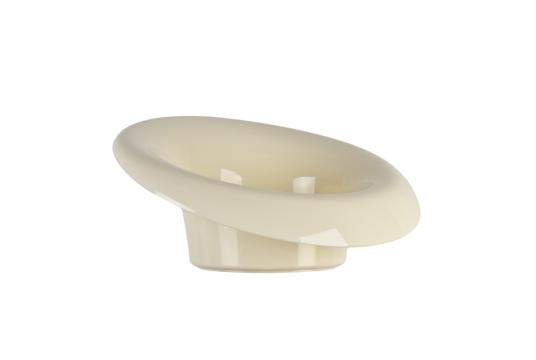 Ghiveci Ikebana Mori plastic, 12x10,7cm, crem de la Distinctiv Store Srl