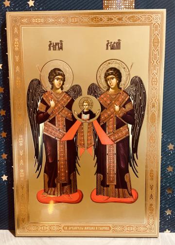 Icoana Sfintii Arhangheli Mihail si Gavriil 30cm