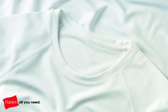 Tricou sublimabil Hanes alb marimea L
