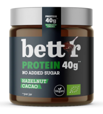 Crema proteica de alune de padure si cacao bio 250g Bettr