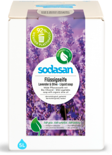 Sapun lichid cu lavanda si masline ecologic 5litri Sodasan