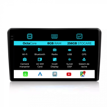 Navigatie dedicata Fiat 500L (2012 - 2017), 10 inch, 8Gb Ram