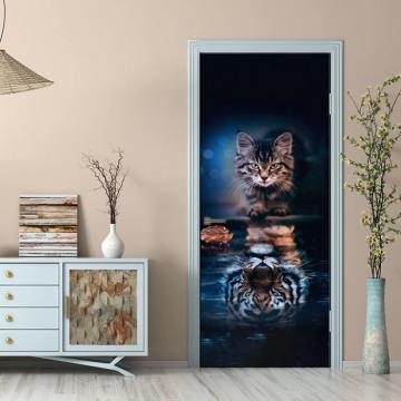 Autocolant autoadeziv 3D 77x200 cm pentru usi sau pereti