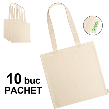 Sacosa bumbac organic Greta, 10 bucati de la Best Media Style Srl