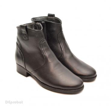 Ghete dama casual-elegante negre din piele naturala de la Deprobat.ro