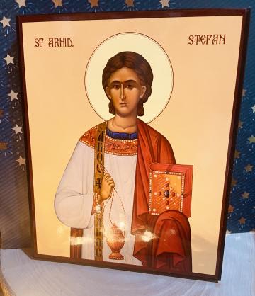 Icoana Sfantul Arhidiacon Stefan 22.5cm de la Candela Criscom Srl.