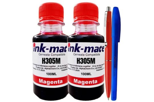 Set flacone cerneala ink-mate compatibil HP305, 2x100ml 3YM6