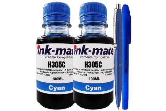 Set flacone cerneala ink-mate compatibil HP305, 2x100ml 3YM6