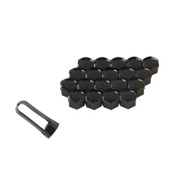 Capac prezoane 21 mm negru set 20 buc. + cleste de la Auto Care Store Srl