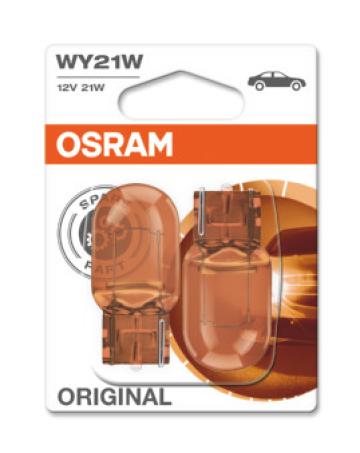 Set 2 becuri 12V WY21W original blister Osram