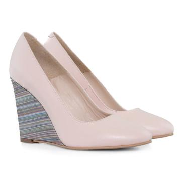 Pantofi cu toc ortopedic Naty somon D15 de la Ana Shoes Factory Srl