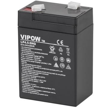 Acumulator gel plumb Vipow BAT0202 6V 4.5AH HQ de la IV & P Instalatii Srl
