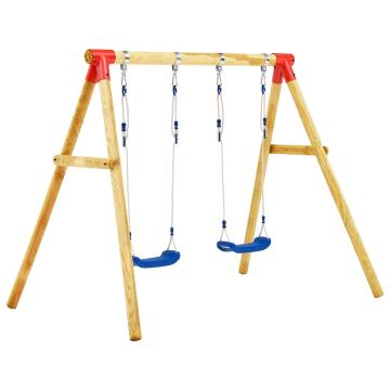 Set de leagane, 230 x 130 x 166 cm, lemn de pin