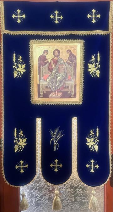 Prapori catifea albastri de la Chris World Srl