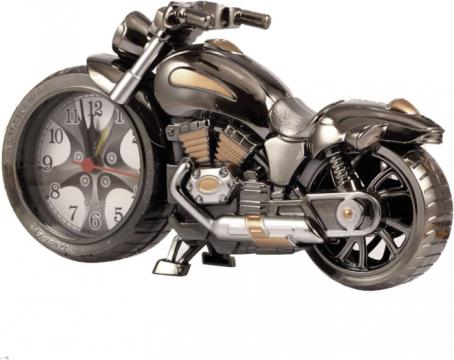 Ceas ornamental cu motocicleta retro 21x12 cm