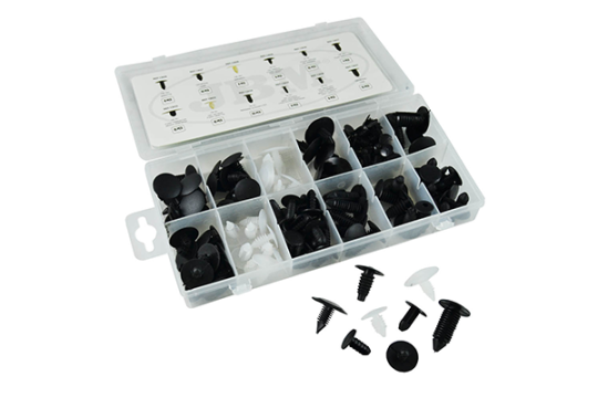 Trusa de clips de plastic - universal 128 pcs JBM de la Auto Care Store Srl