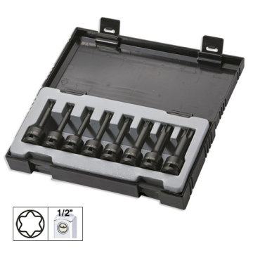 Set 8 imbusuri de impact torx lungi de 1/2` JBM de la Auto Care Store Srl