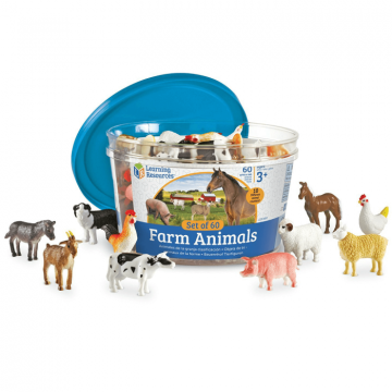 Jucarie set 60 figurine - animale de la ferma