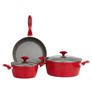 Set vase de gatit cu interior antiaderent, 5 piese