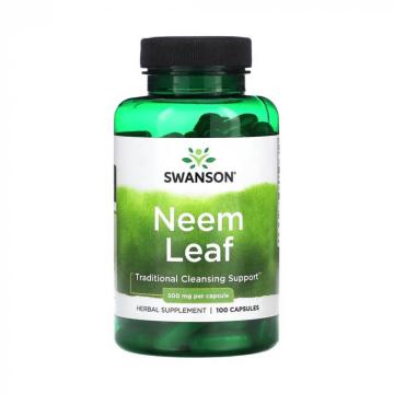 Supliment alimentar Neem Leaf 500mg 100 capsule, Swanson