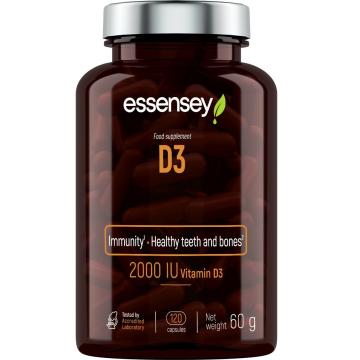 Supliment alimentar Vitamin D3 2000 IU 120 capsule, Essensey