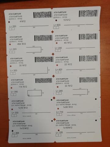 Etichete pentru linii automate de fasonare