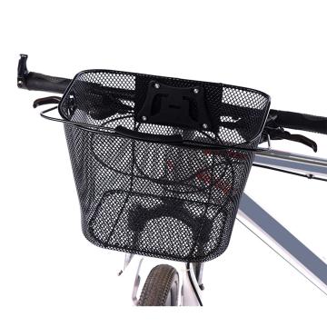 Cos metalic pentru bicicleta cu maner, demontabil